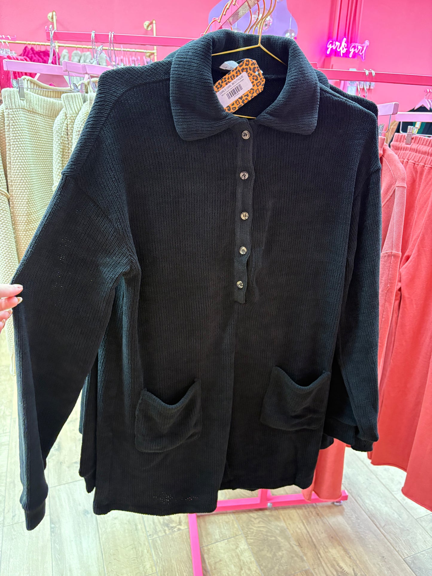 black long sleeve romper