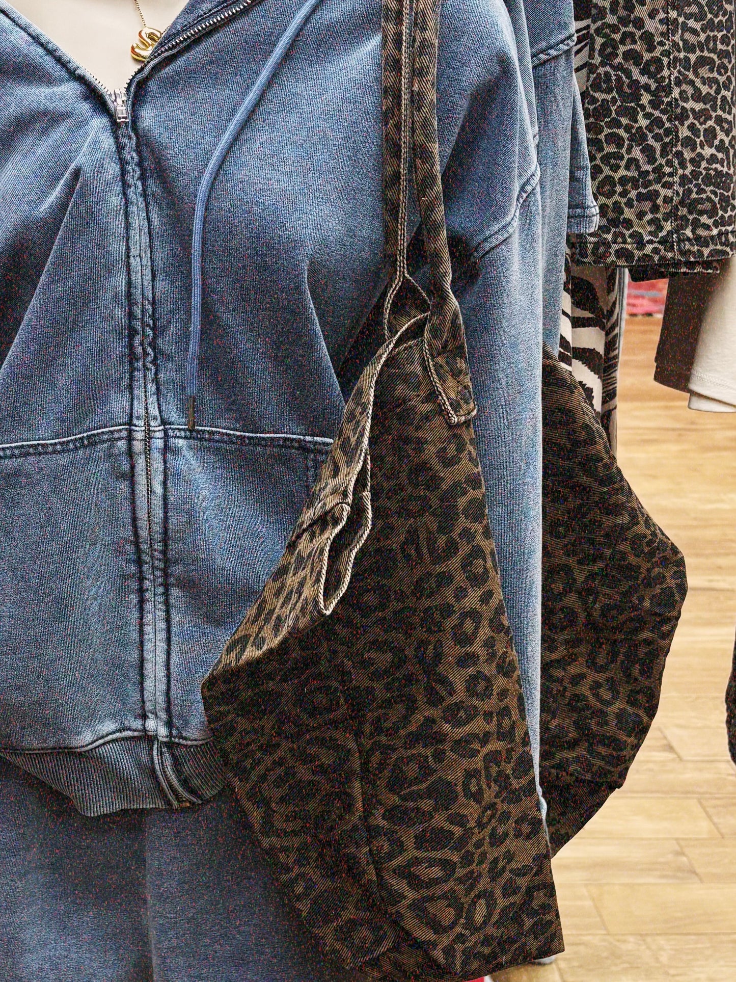 leopard tote bag