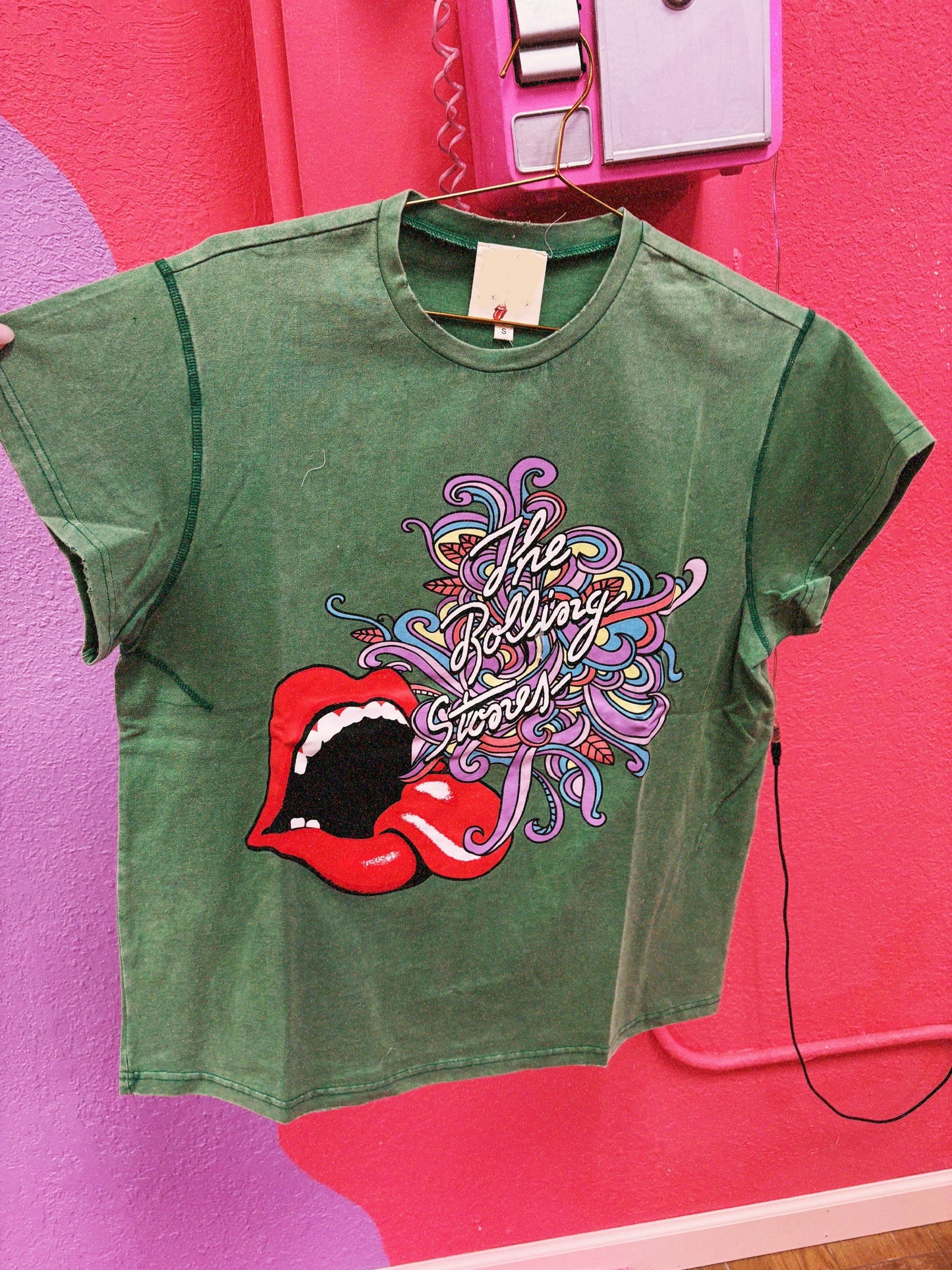 rolling stone tee fun green