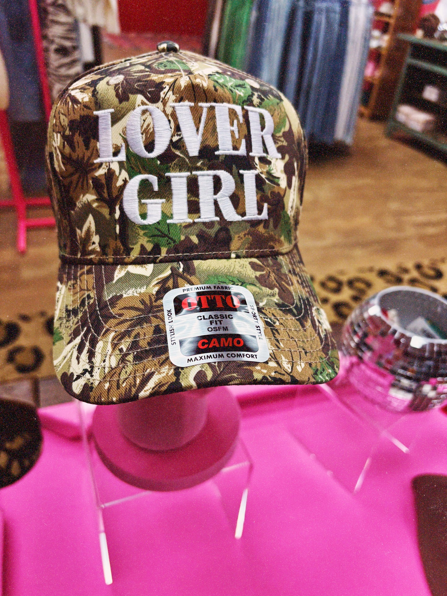 lover girl camo trucker