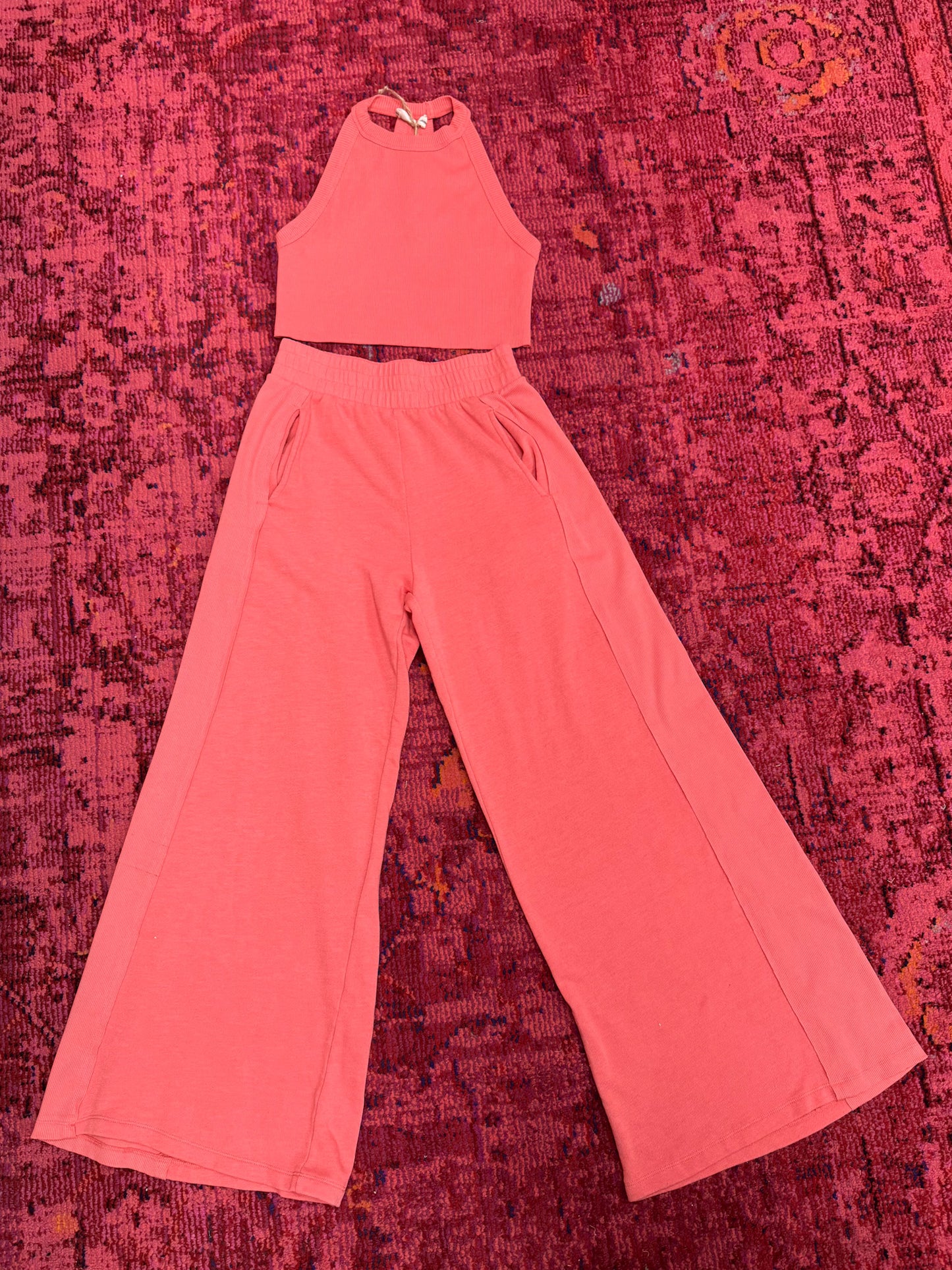 coral lazy girl set