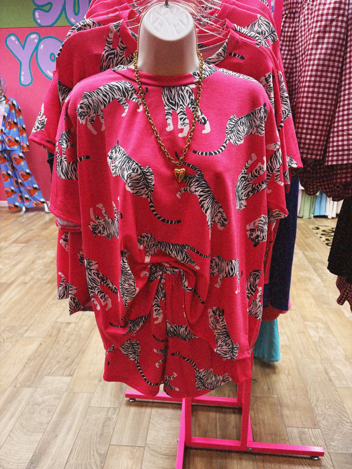 pink tiger short set