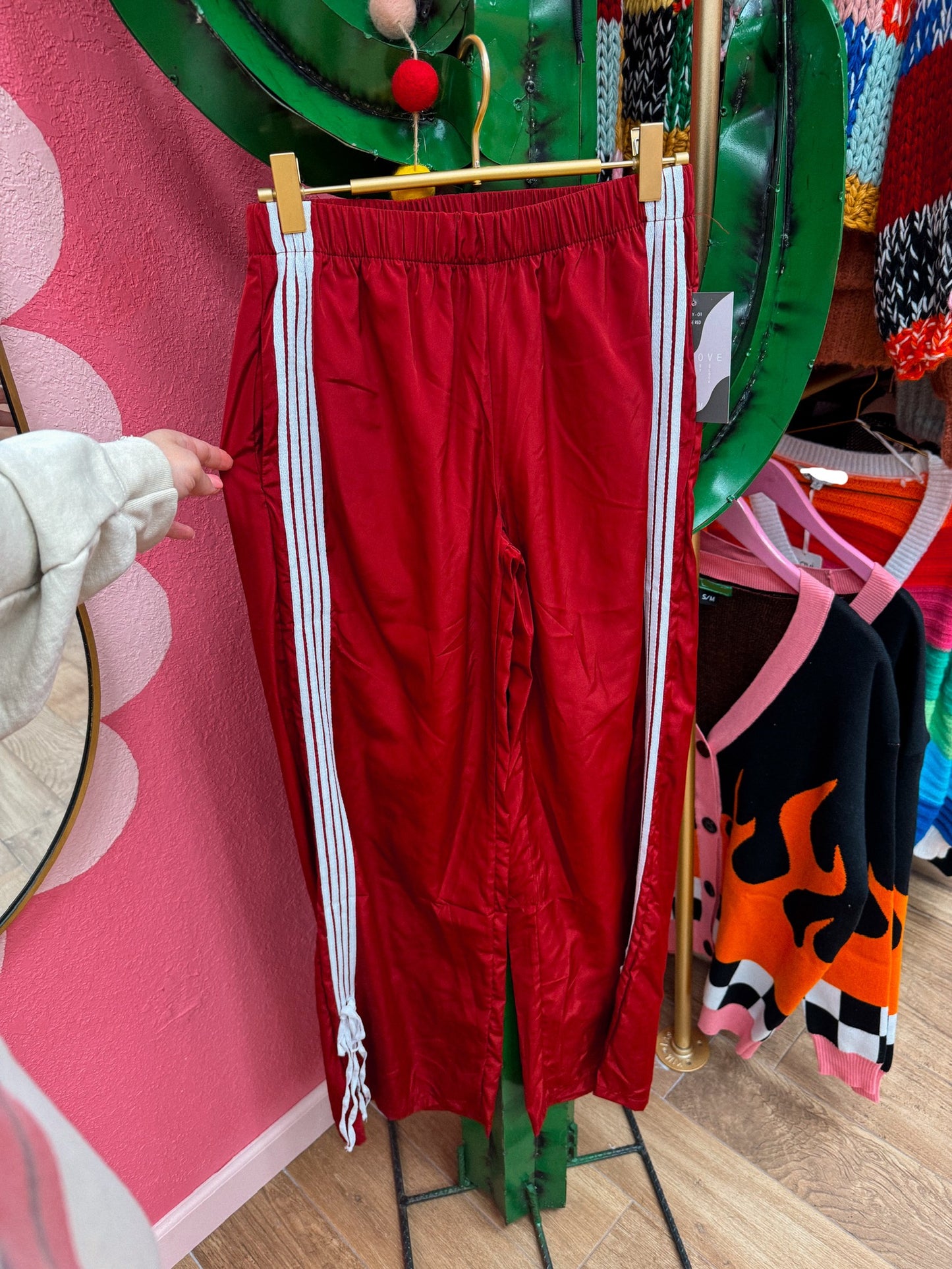 red bow trackpants