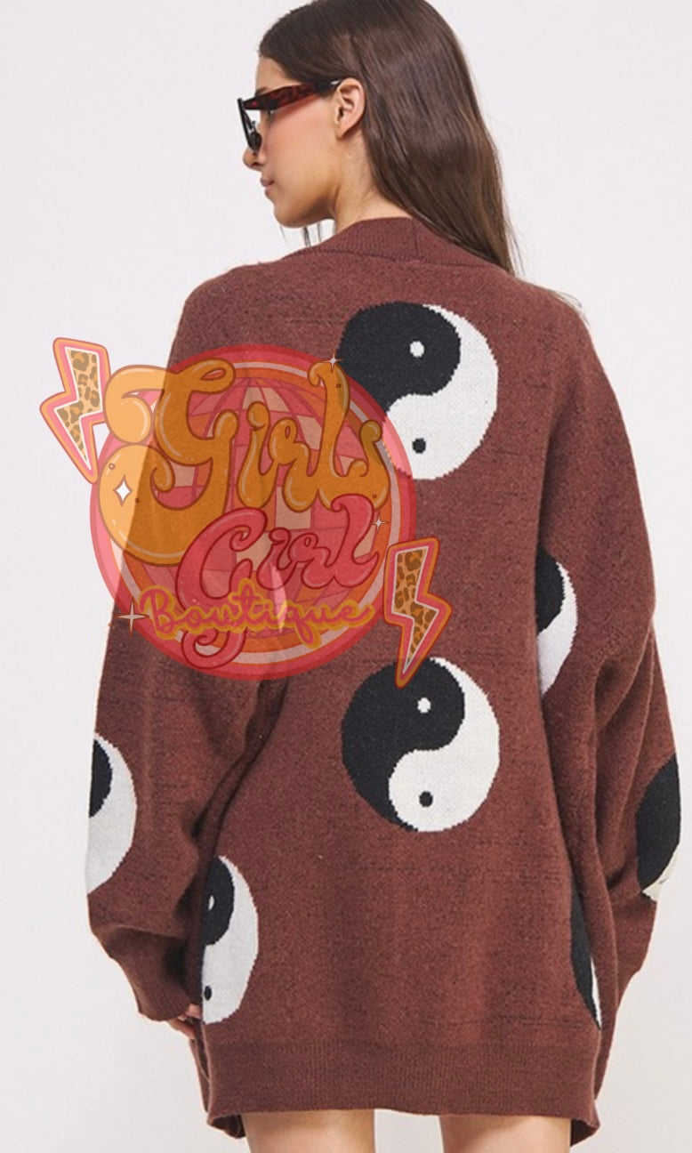 ying yang cardi