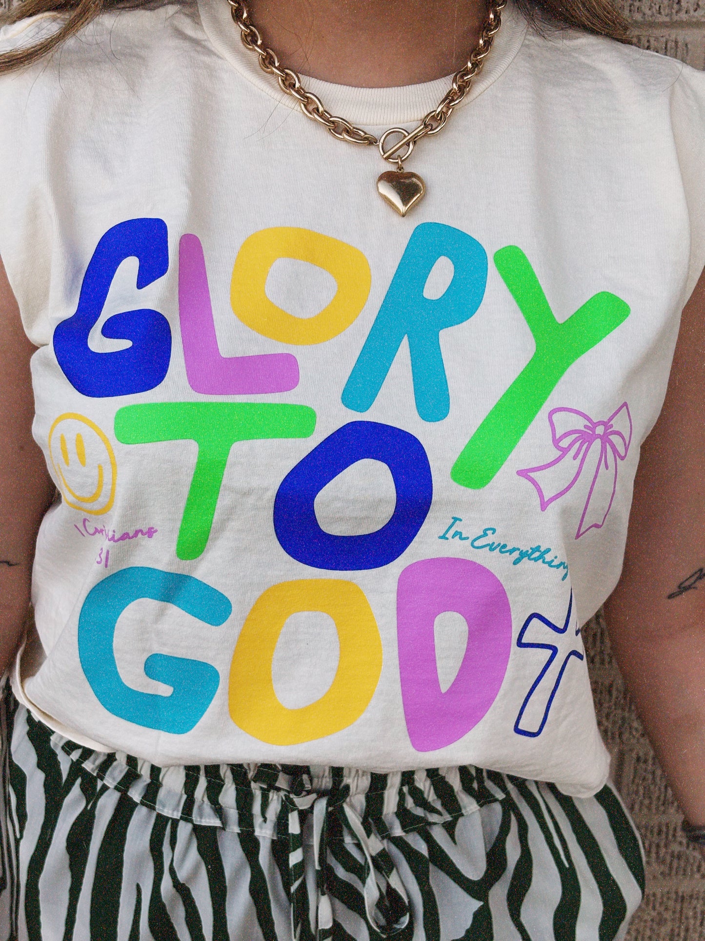 glory to god muscle tshirt