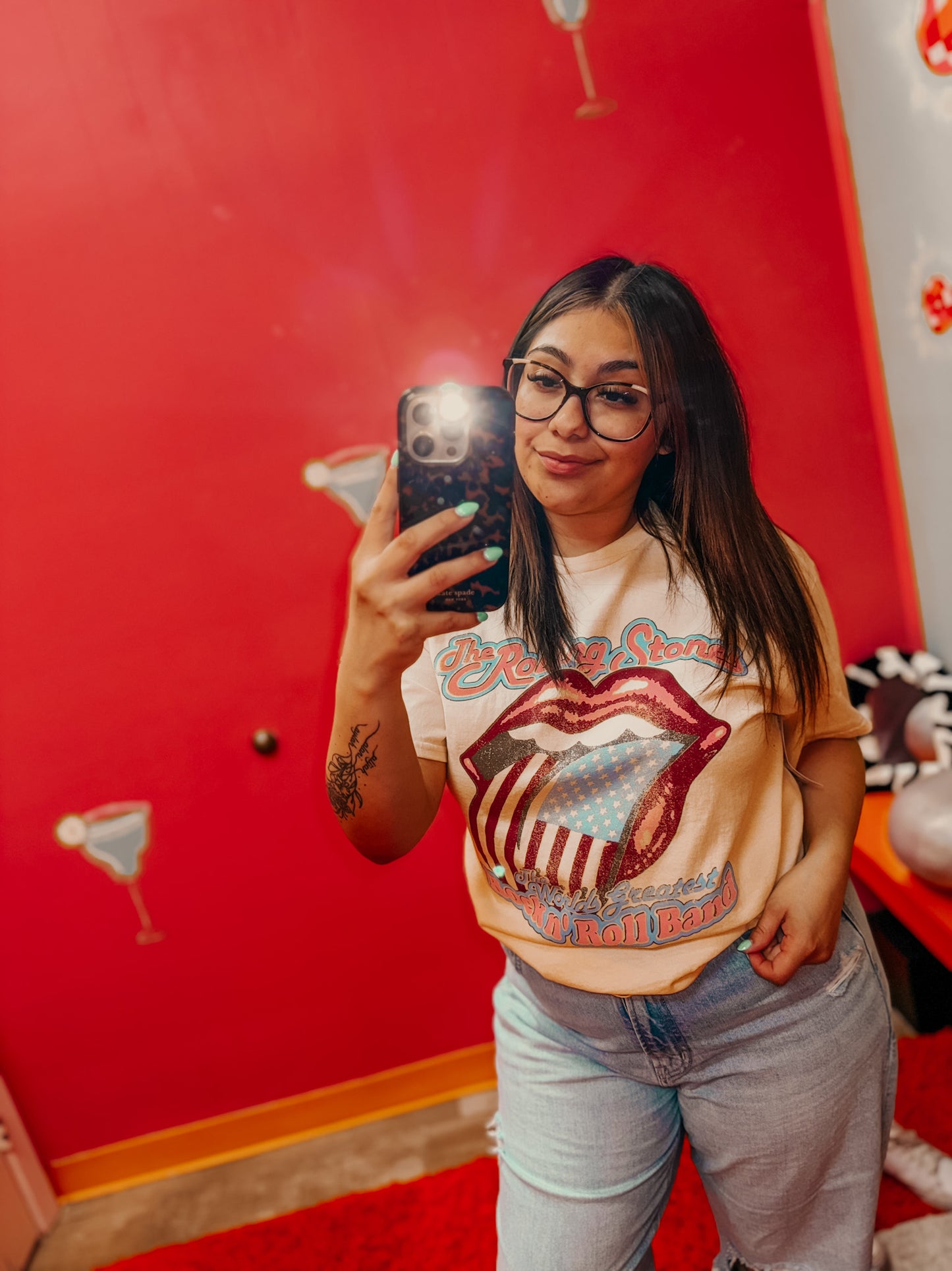 merica rolling stone oversized tee