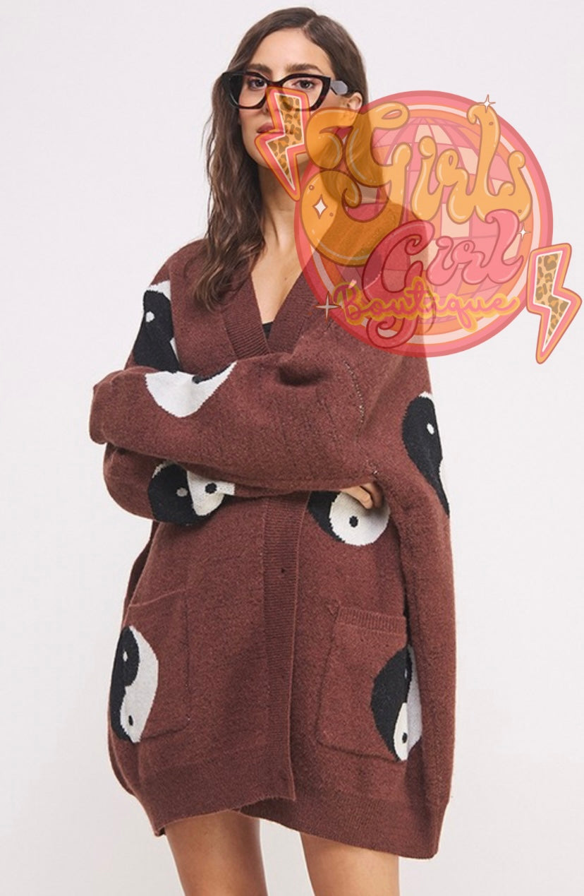 ying yang cardi
