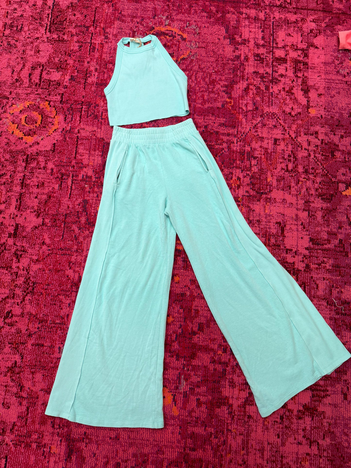 sky blue lazy girl set
