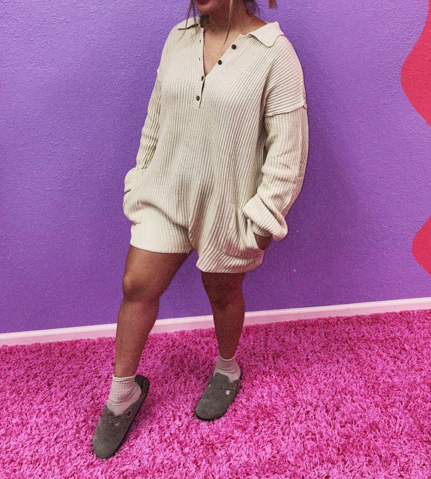 sweater weather romper