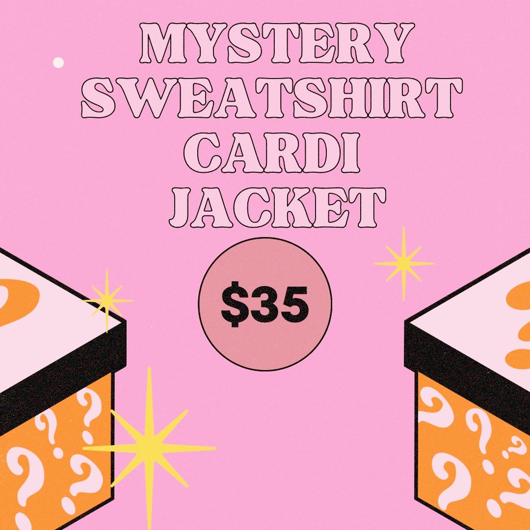 mystery sweatshirt cardi jacket