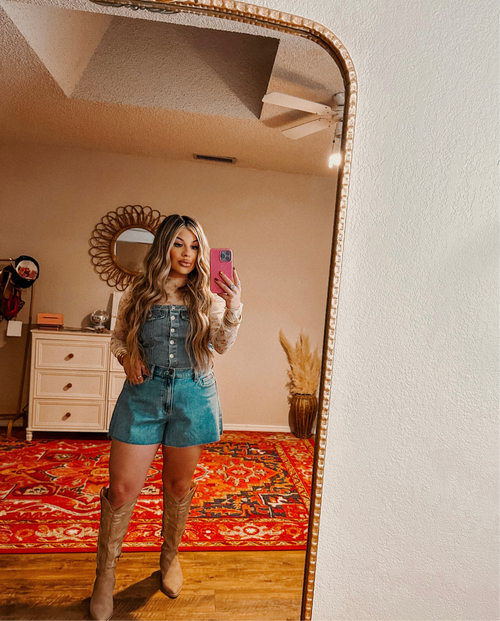 anabel denim top