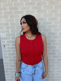 cherry on vest top