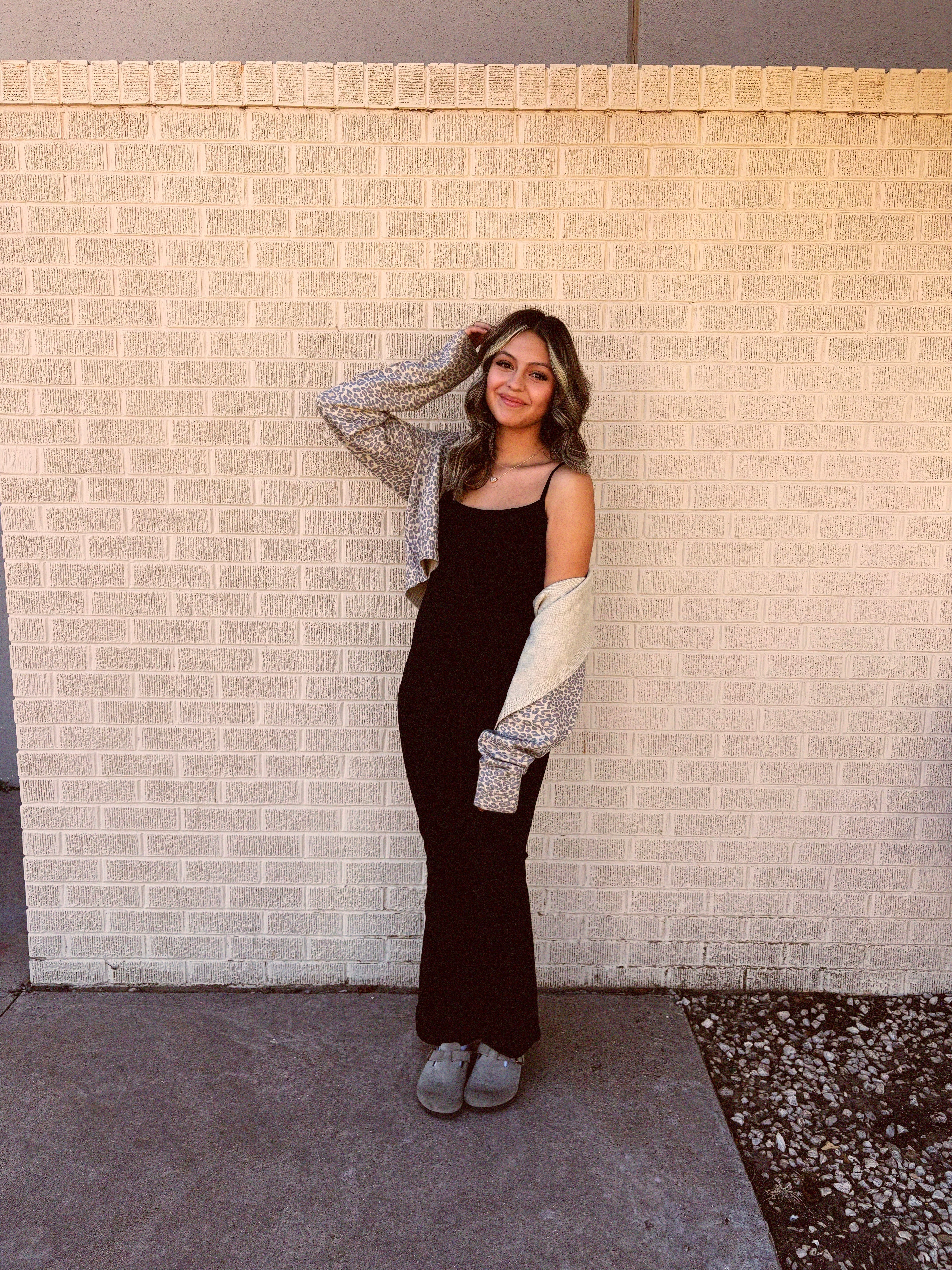 leopard cardigan top