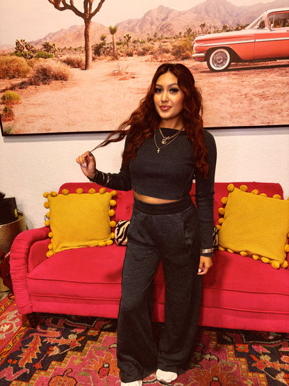 popular girl set charcoal