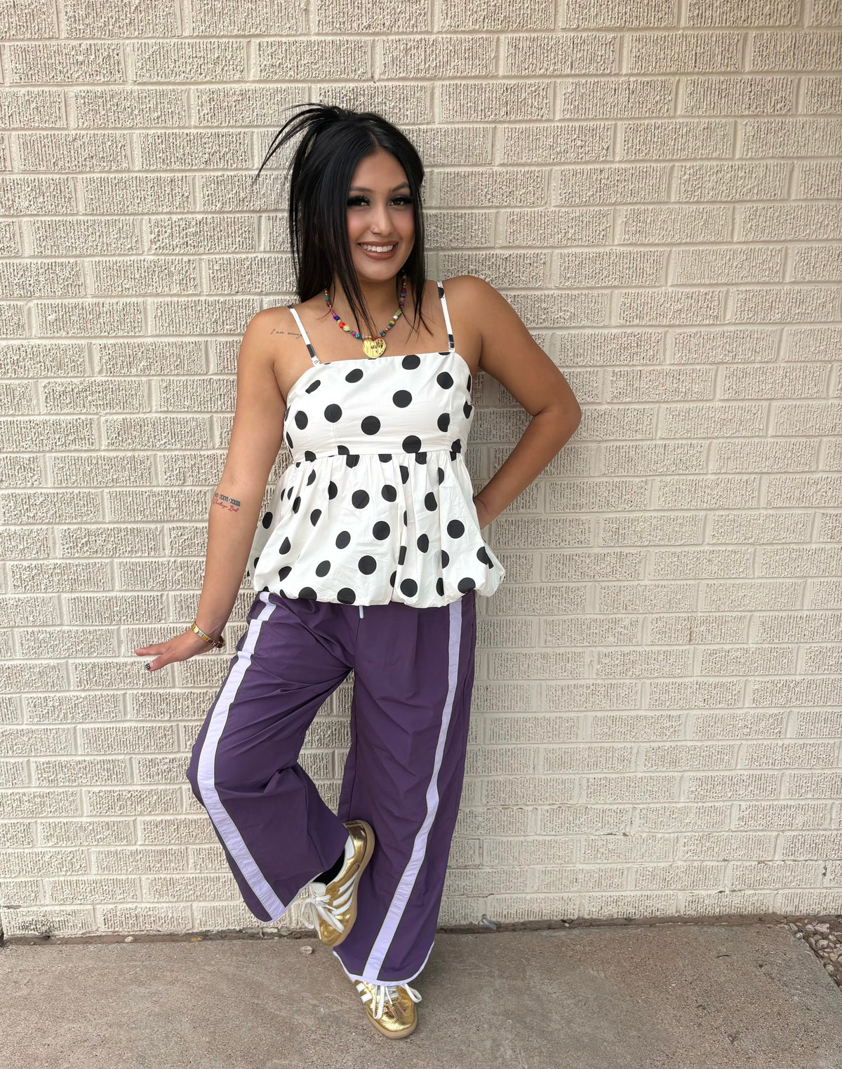polkadot bubble top