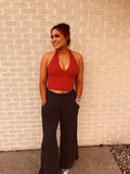 red halter top