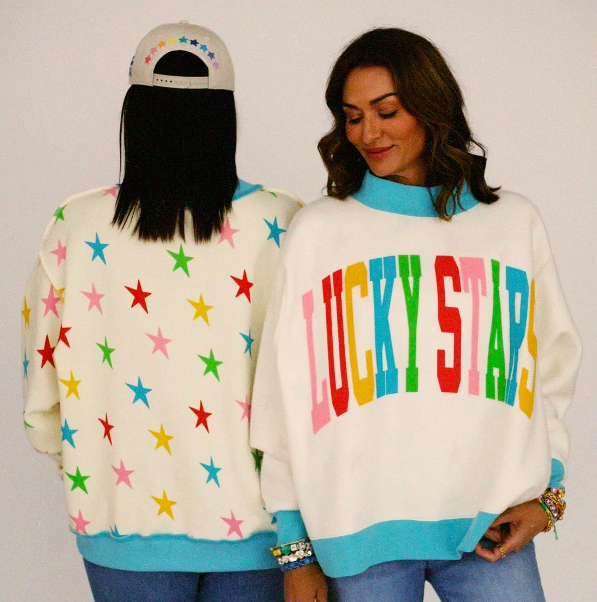 LUCKY STARS mockneck
