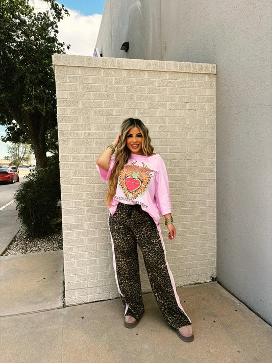 journey pink o/s tee