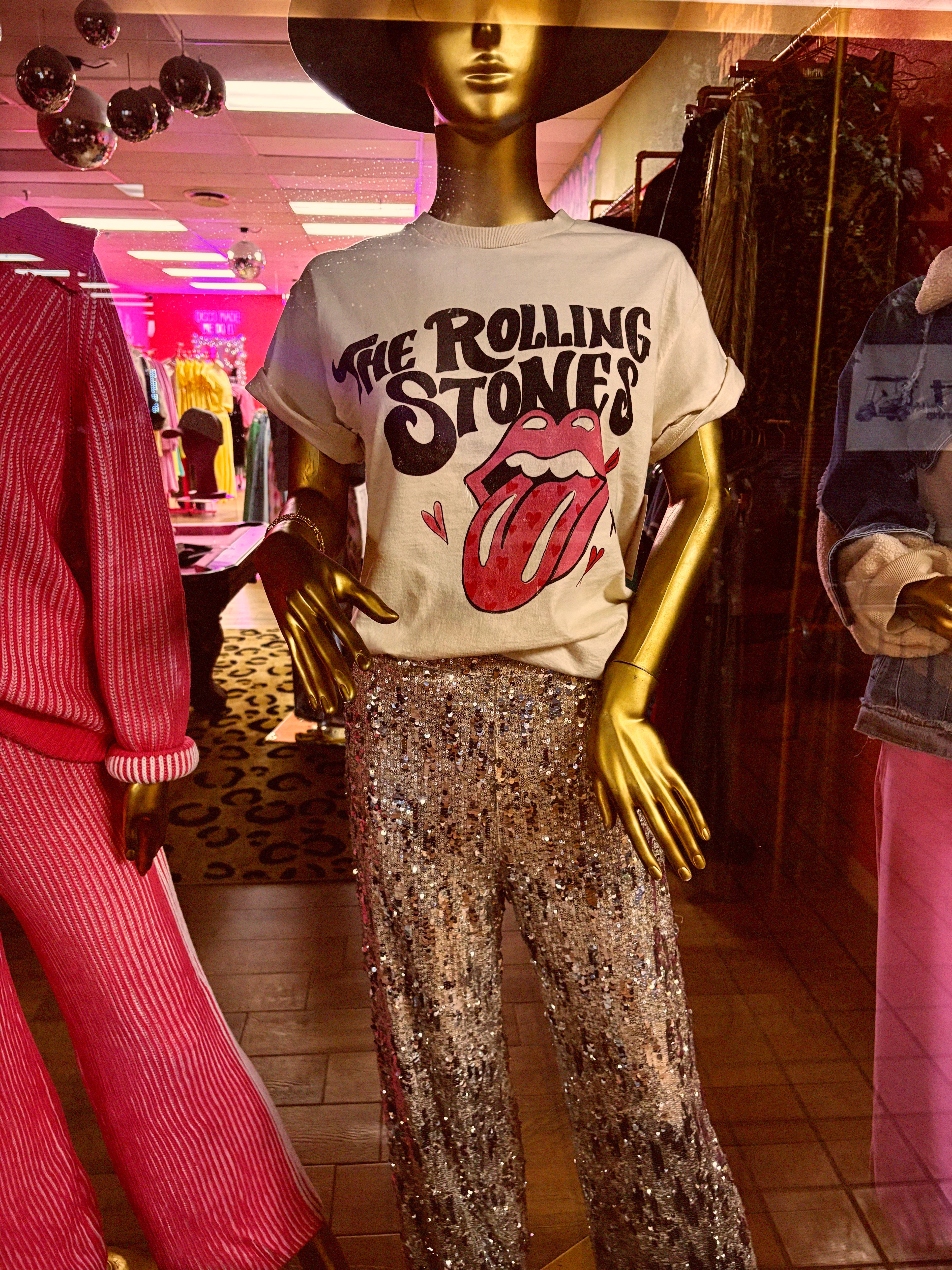 rolling stone oversized xoxo tee