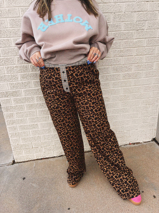 fearless boxer leopard pant