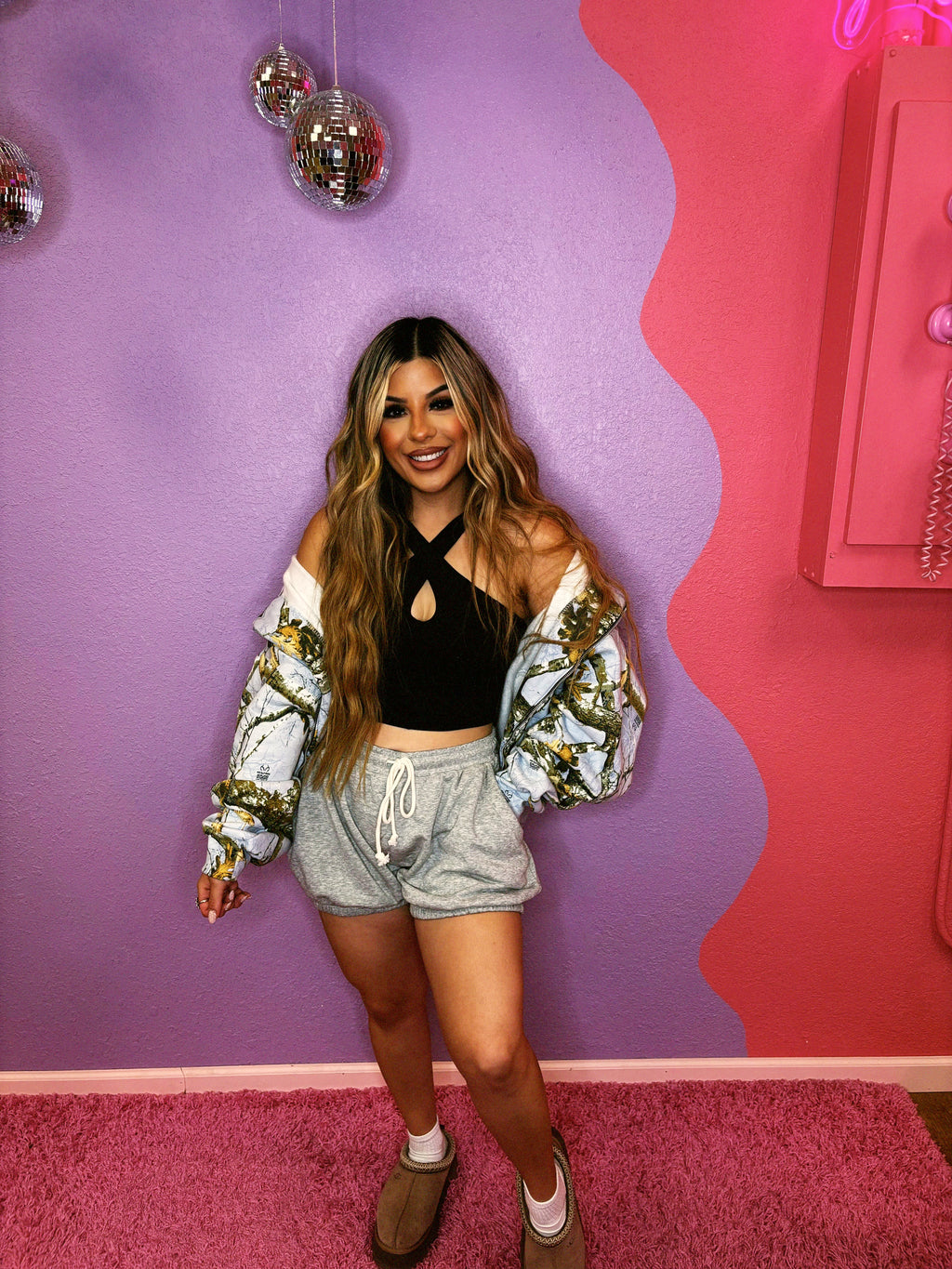 bubble heather grey shorts