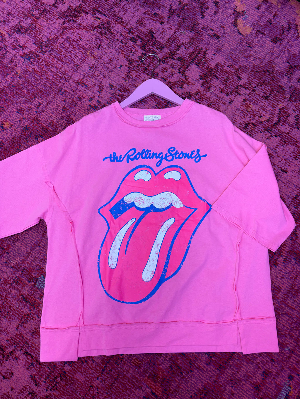 pink rs oversized tee