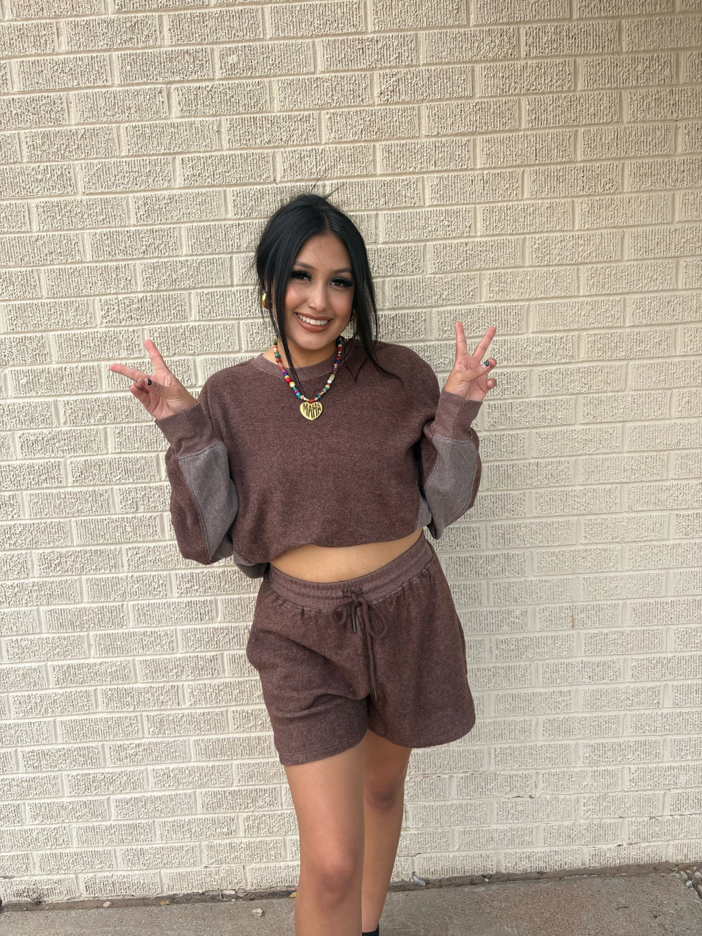 warm and cozy set brown