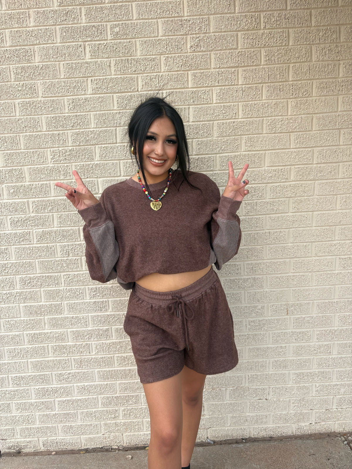 warm and cozy set brown