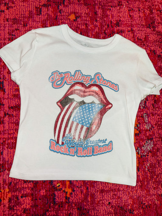 merica rolling stone baby tee