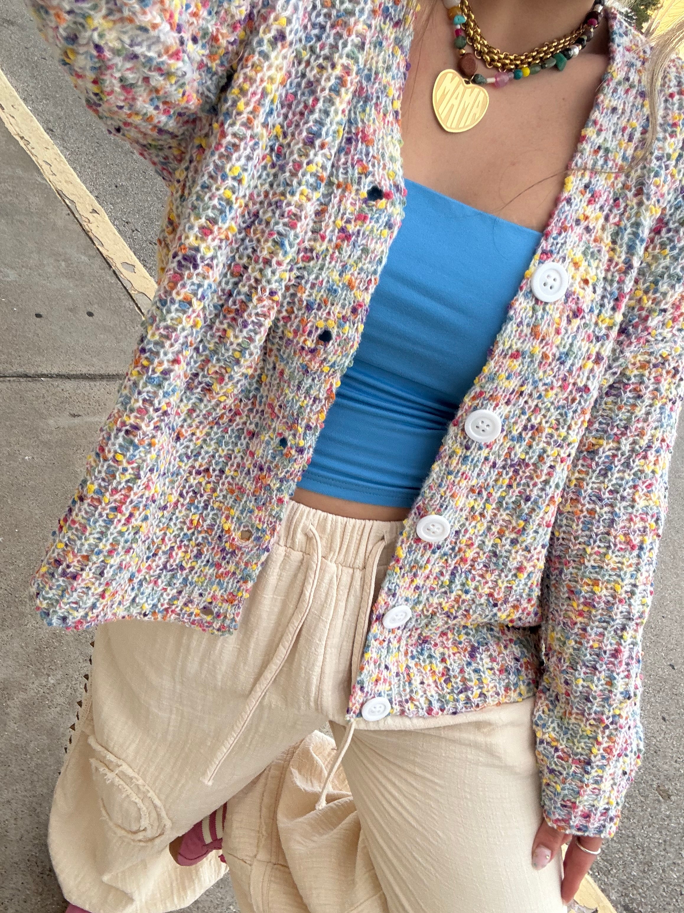 confetti crush cardi