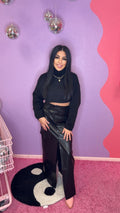 leather skirt