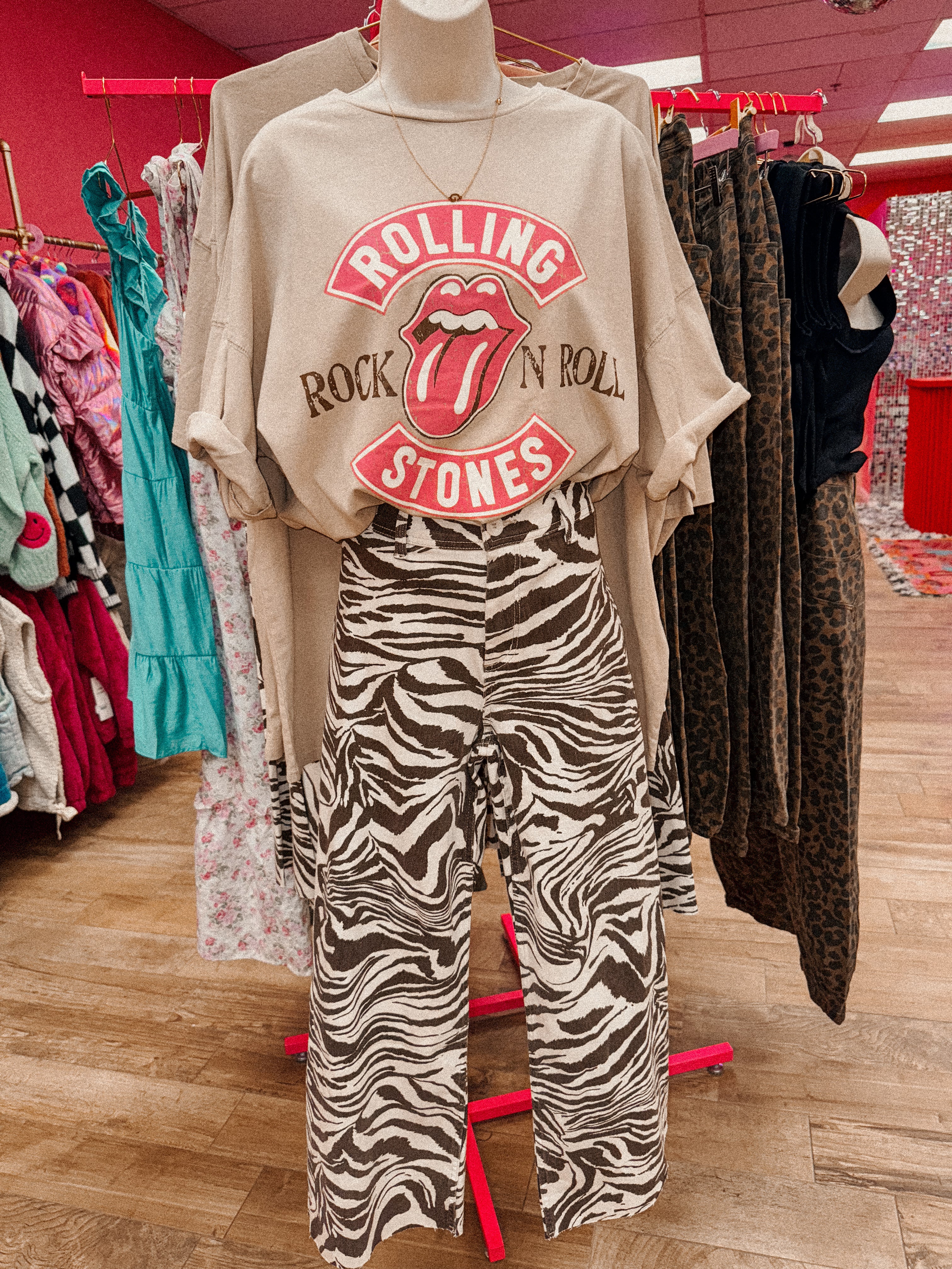 rolling stone tee tan