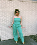 lucky charm tube top pant set