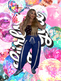 blue track pant