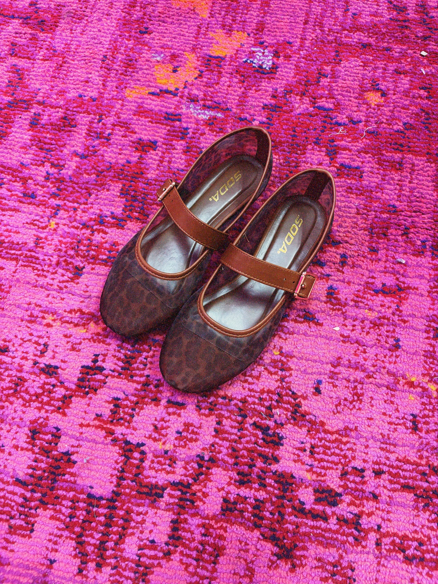 cheetah mesh shoes