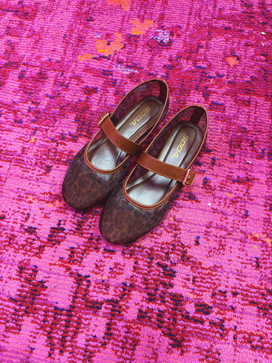 cheetah mesh shoes