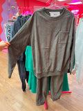 corduroy jogger set olive