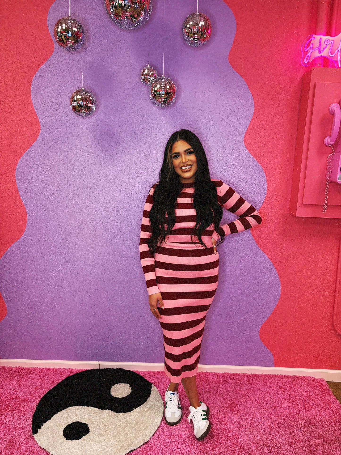 be mine skirt stripe set