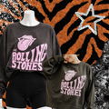 rolling stone sweatshirt pink