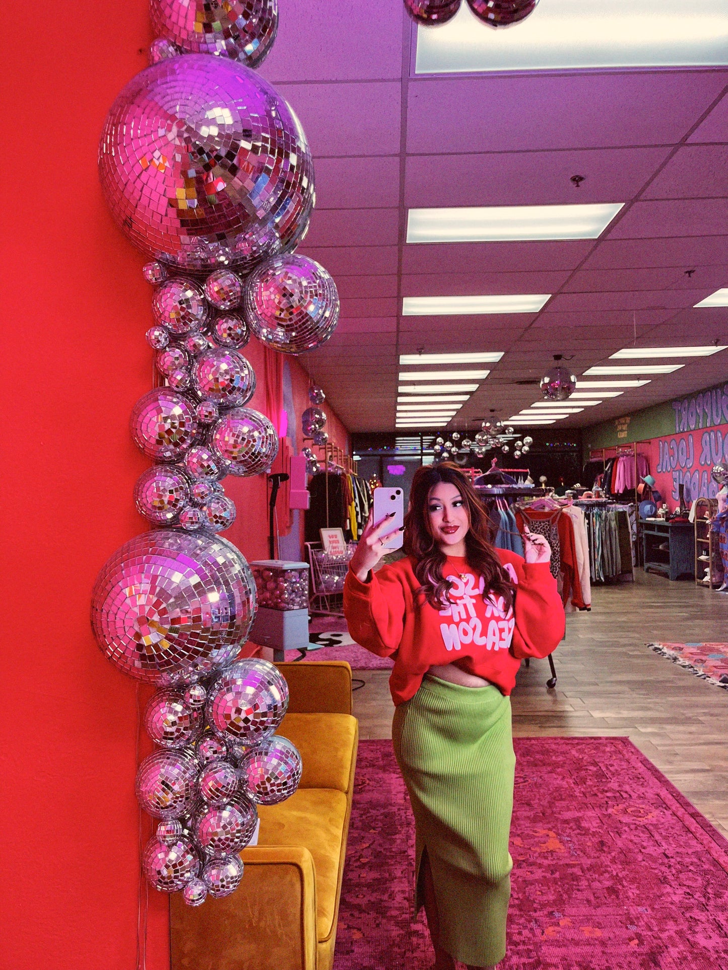 reason for the season crop sweatshirt