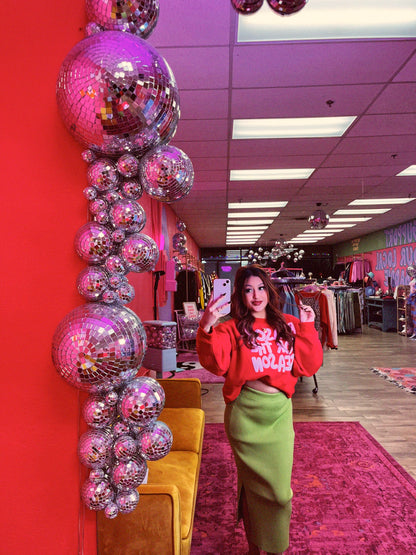 reason for the season crop sweatshirt