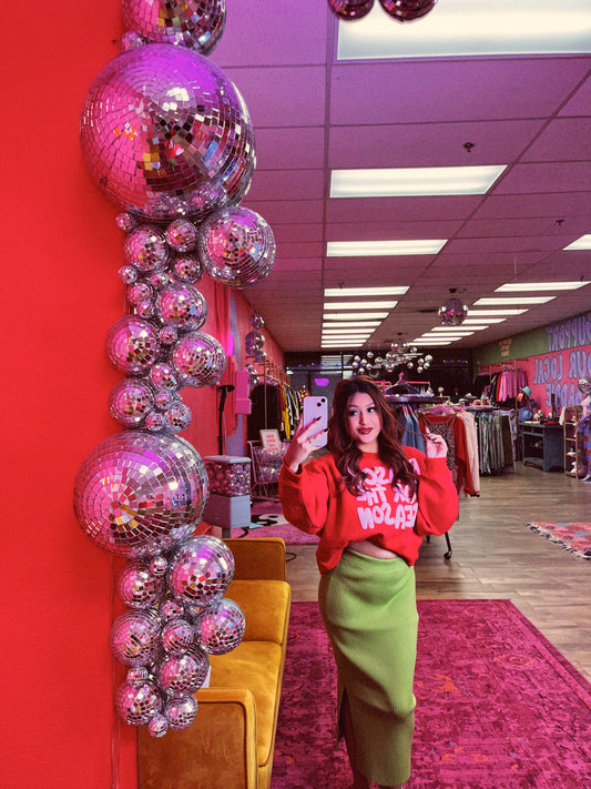 reason for the season crop sweatshirt