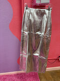 metallic slit skirt