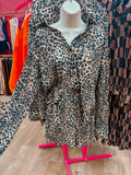 cutesy girl leopard short set