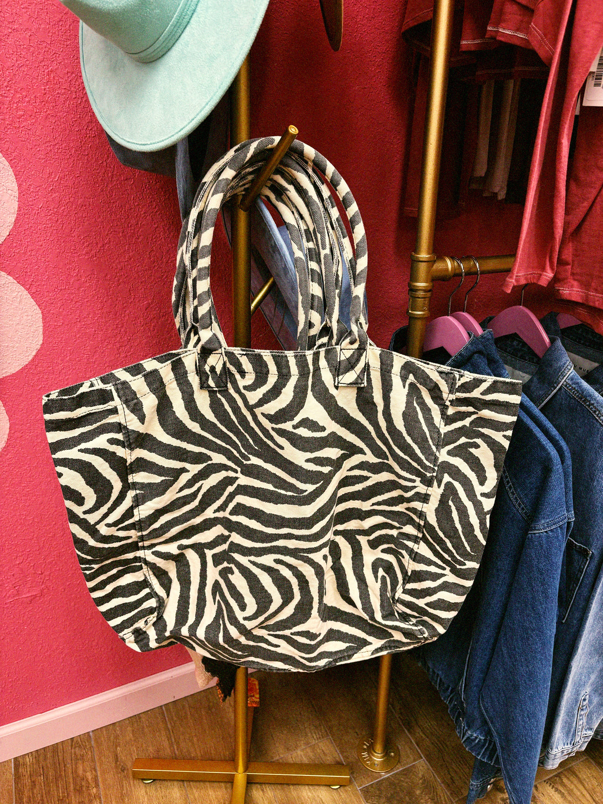 zebra tote