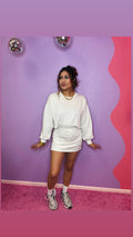 serving sports skort set grey