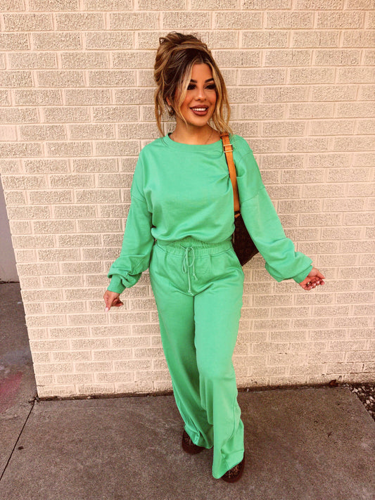 grinchy sweatpant set