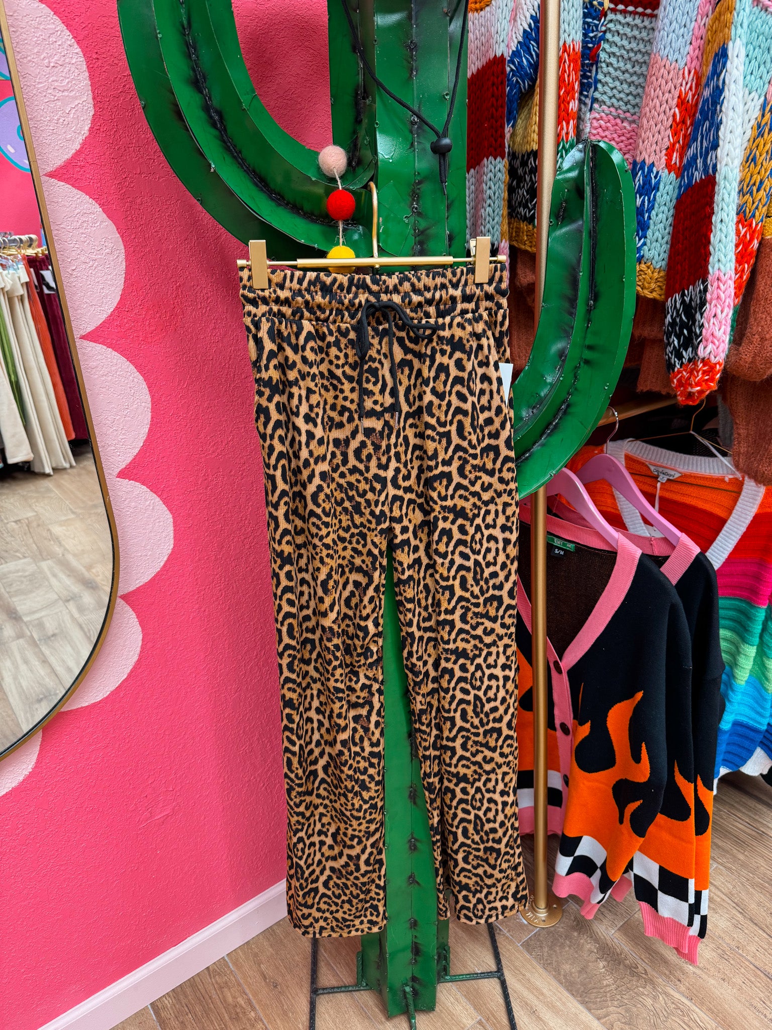 leopard sweatpants