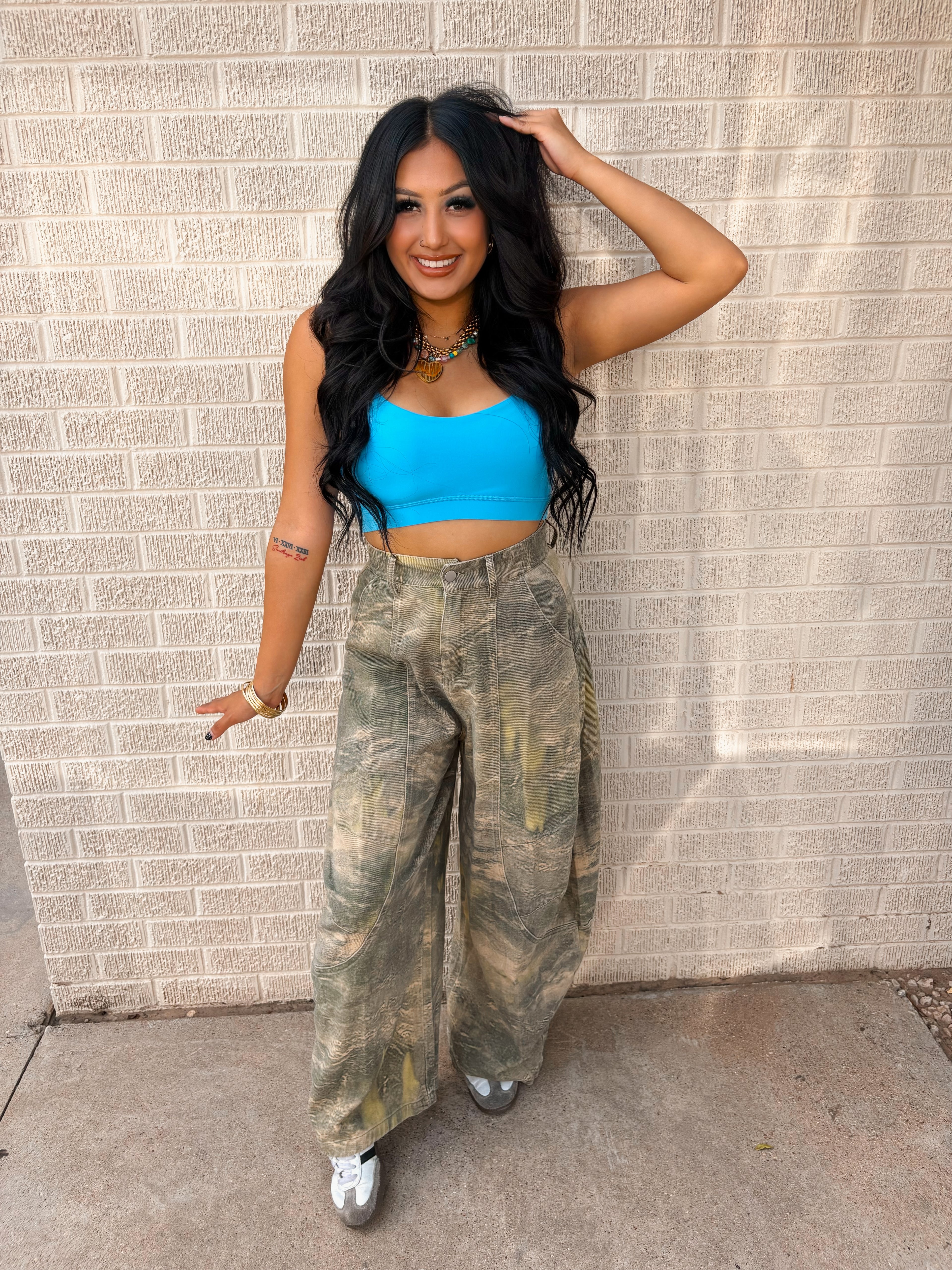 camo print barrel carpenter jeans