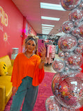 orange poncho shirt